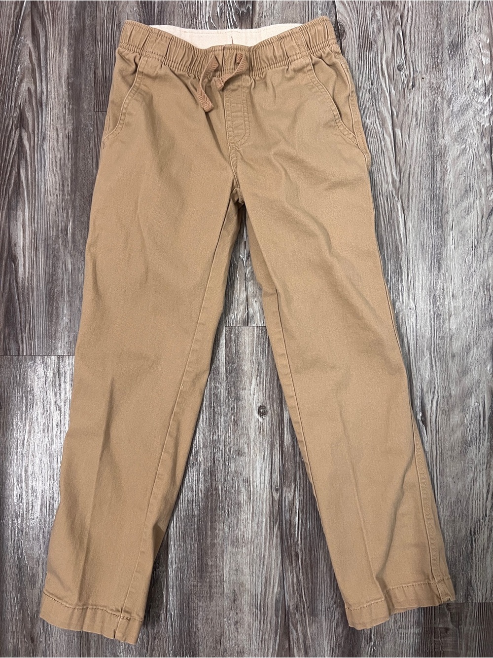 Wonder Nation Khaki Tan pull-up pants size 8